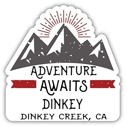 Dinkey Dinkey Creek California Souvenir Decorative Stickers (Choose theme and size) Image 1