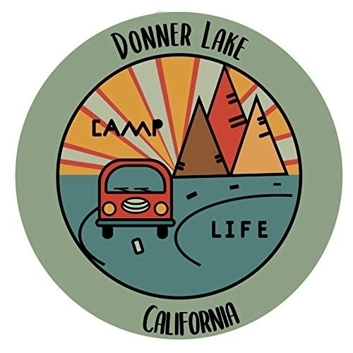 Donner Lake California Souvenir Decorative Stickers (Choose theme and size) Image 2