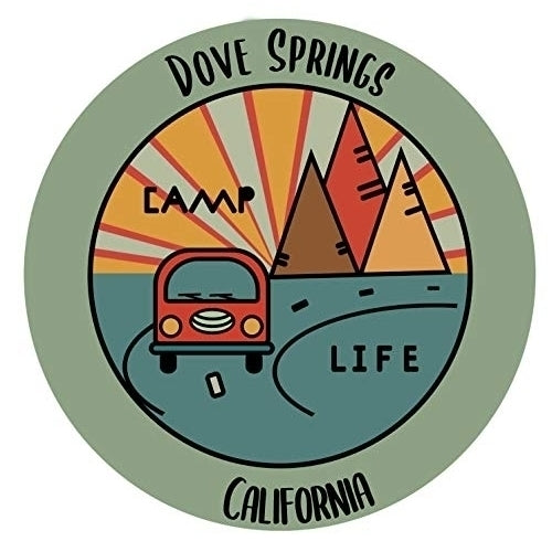 Dove Springs California Souvenir Decorative Stickers (Choose theme and size) Image 1