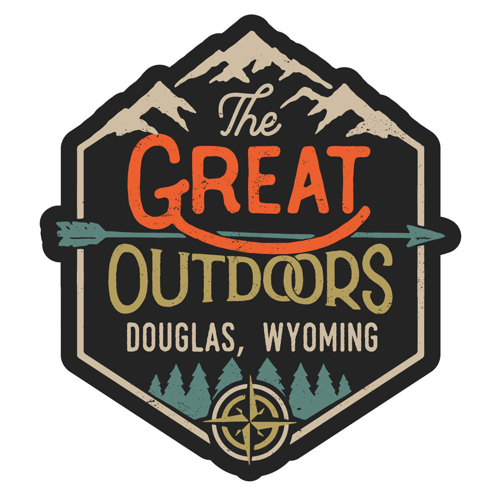 Douglas Wyoming Souvenir Decorative Stickers (Choose theme and size) Image 3