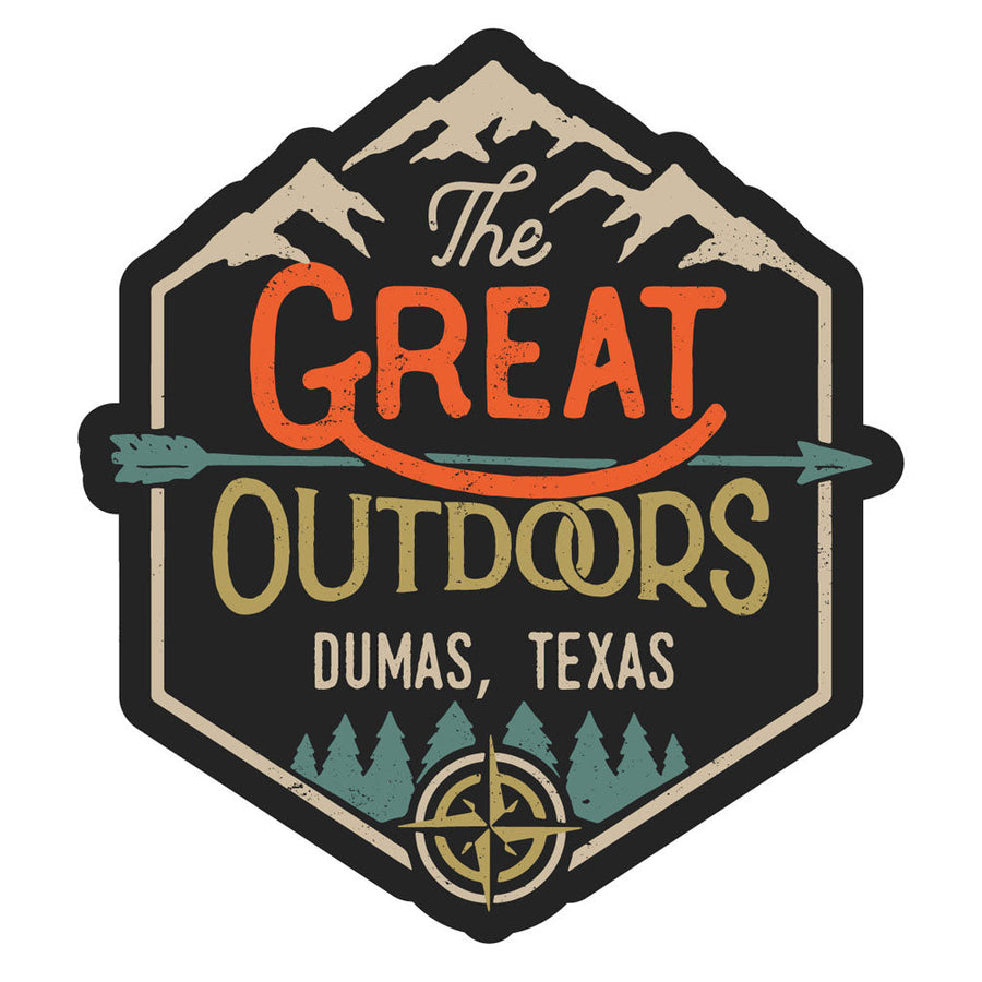 Dumas Texas Souvenir Decorative Stickers (Choose theme and size) Image 1