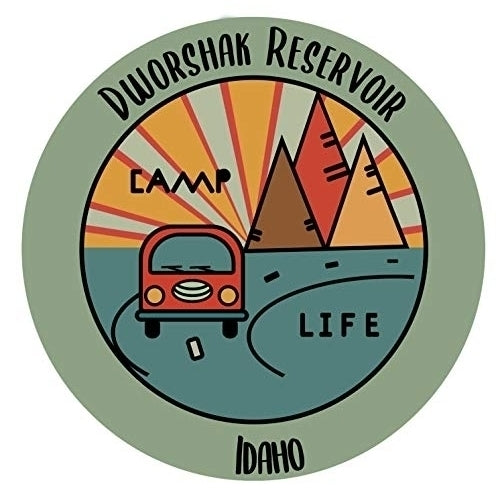 Dworshak Reservoir Idaho Souvenir Decorative Stickers (Choose theme and size) Image 1