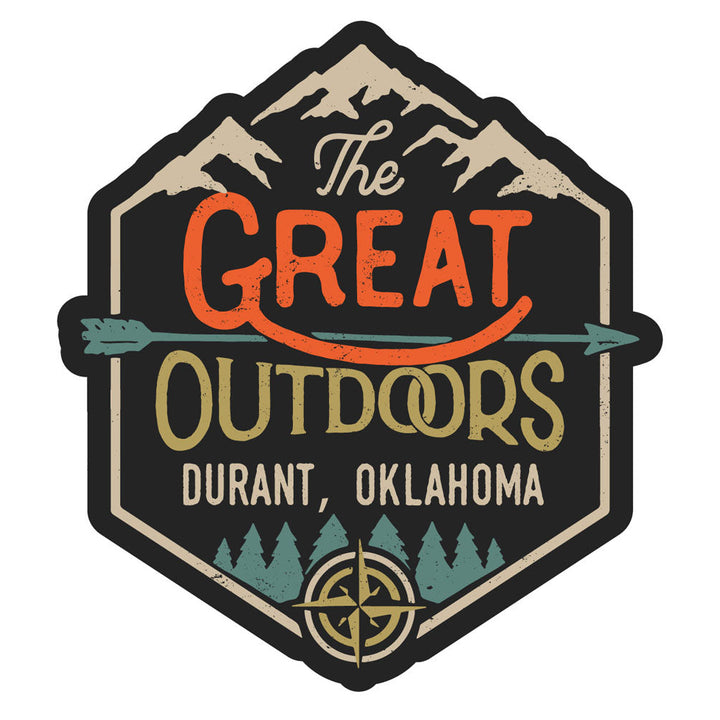 Durant Oklahoma Souvenir Decorative Stickers (Choose theme and size) Image 4