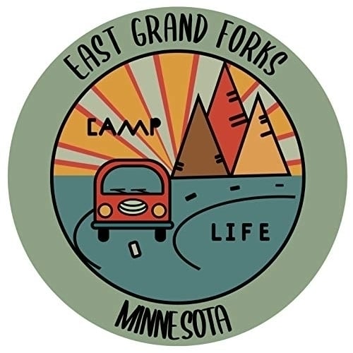 East Grand Forks Minnesota Souvenir Decorative Stickers (Choose theme and size) Image 1