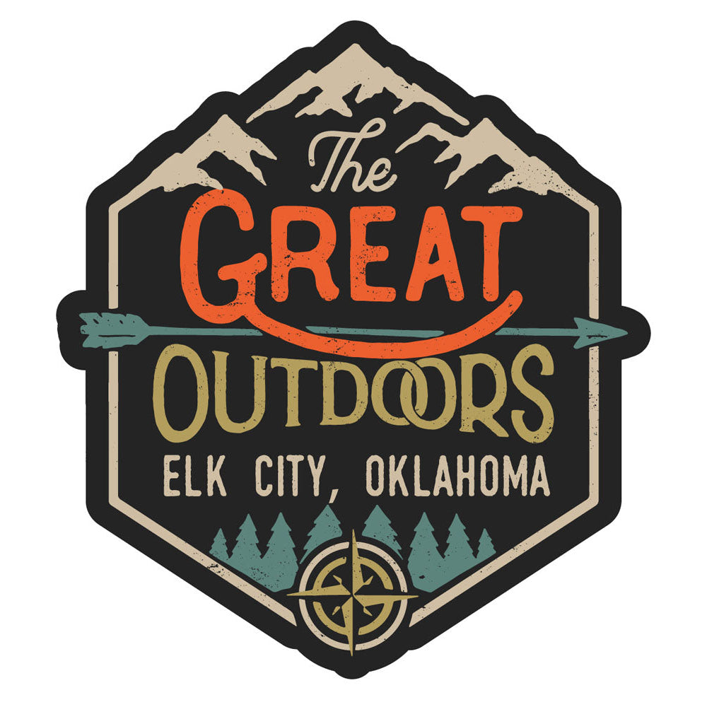 Elk City Oklahoma Souvenir Decorative Stickers (Choose theme and size) Image 1