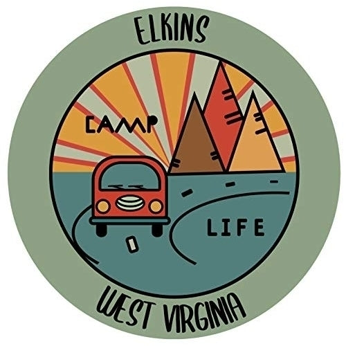 Elkins West Virginia Souvenir Decorative Stickers (Choose theme and size) Image 1