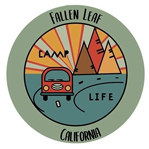 Fallen Leaf California Souvenir Decorative Stickers (Choose theme and size) Image 1