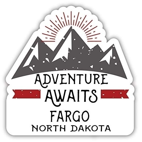 Fargo North Dakota Souvenir Decorative Stickers (Choose theme and size) Image 1