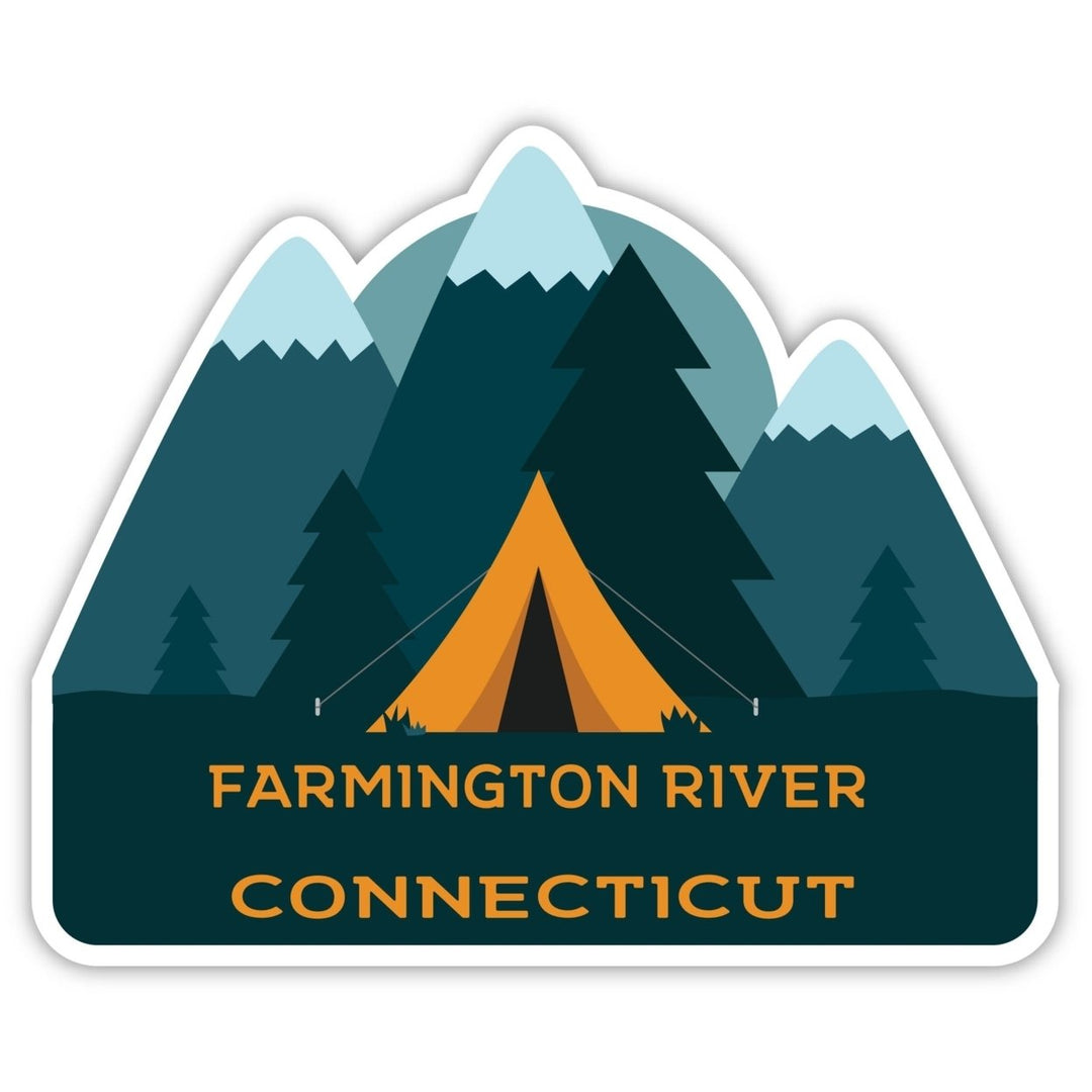 Farmington River Connecticut Souvenir Decorative Stickers (Choose theme and size) Image 1