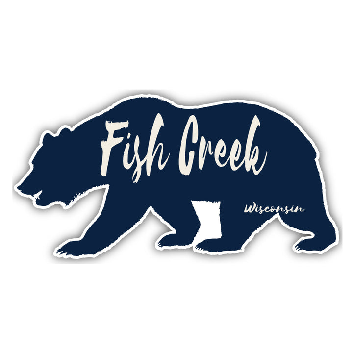 Fish Creek Wisconsin Souvenir Decorative Stickers (Choose theme and size) Image 2