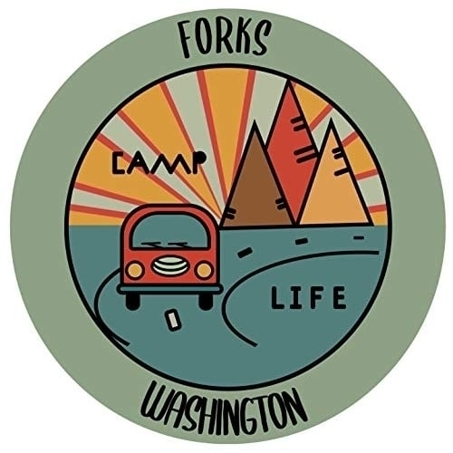 Forks Washington Souvenir Decorative Stickers (Choose theme and size) Image 2