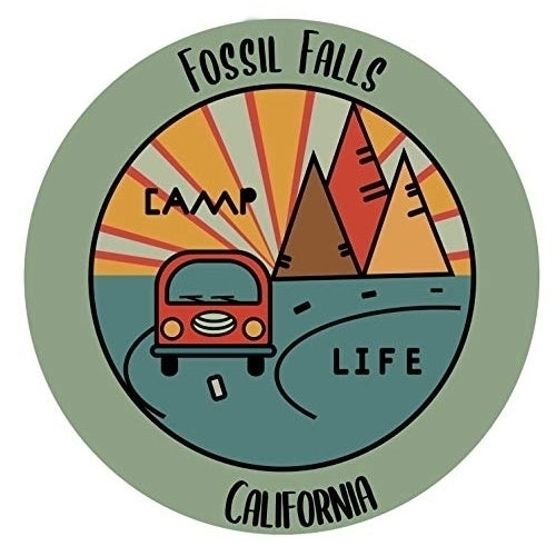 Fossil Falls California Souvenir Decorative Stickers (Choose theme and size) Image 1