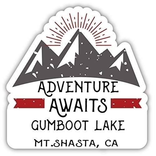 Gumboot Lake Mt.Shasta California Souvenir Decorative Stickers (Choose theme and size) Image 1