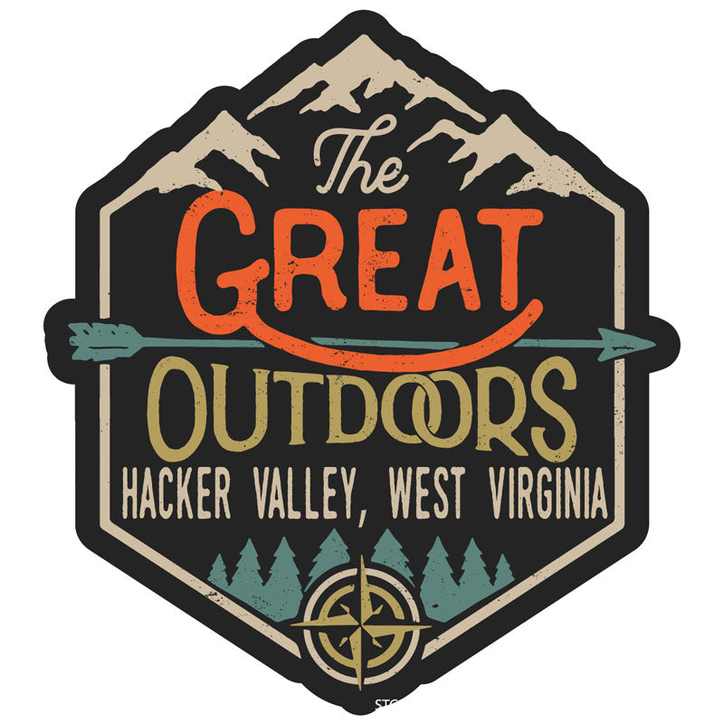 Hacker Valley West Virginia Souvenir Decorative Stickers (Choose theme and size) Image 3