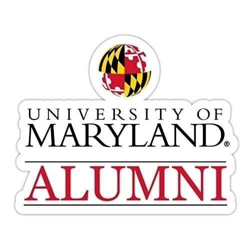 Maryland Terrapins 4-Inch Alumni 4-Pack NCAA Vinyl Sticker - Durable School Spirit Decal Image 1