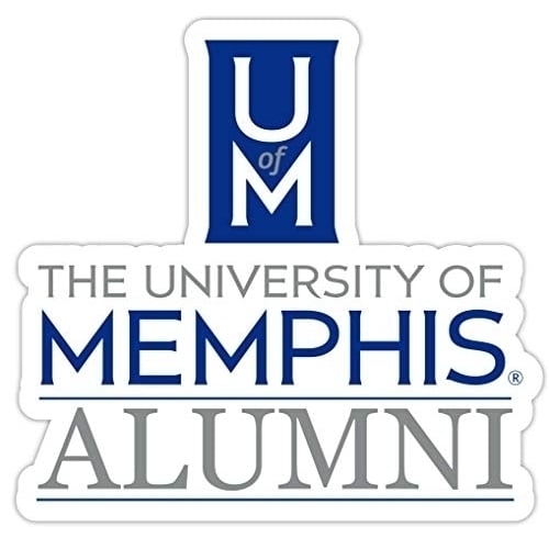 Memphis Tigers 4-Inch Alumni 4-Pack NCAA Vinyl Sticker - Durable School Spirit Decal Image 1