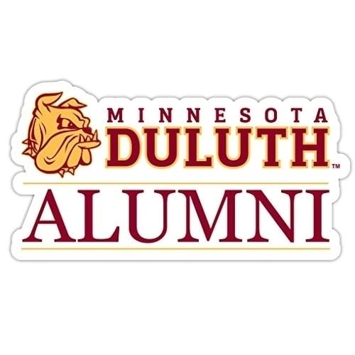 Minnesota Duluth Bulldogs 4-Inch Alumni 4-Pack NCAA Vinyl Sticker - Durable School Spirit Decal Image 1