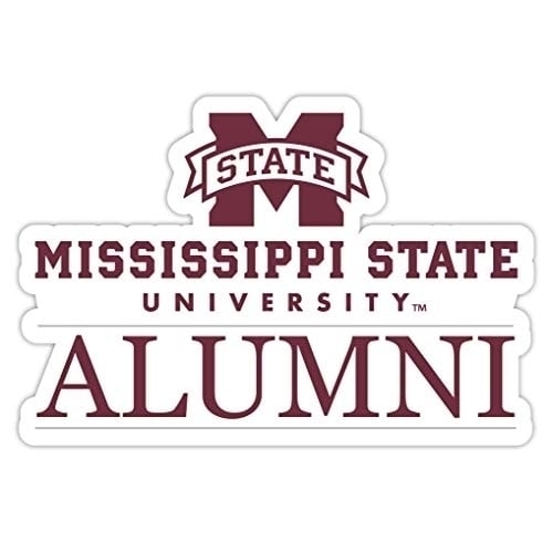 Mississippi State Bulldogs 4-Inch Alumni 4-Pack NCAA Vinyl Sticker - Durable School Spirit Decal Image 1