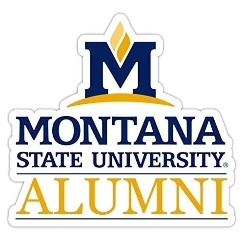 Montana State Bobcats 4-Inch Alumni 4-Pack NCAA Vinyl Sticker - Durable School Spirit Decal Image 1