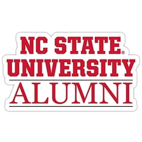 NC State Wolfpack 4-Inch Alumni 4-Pack NCAA Vinyl Sticker - Durable School Spirit Decal Image 1