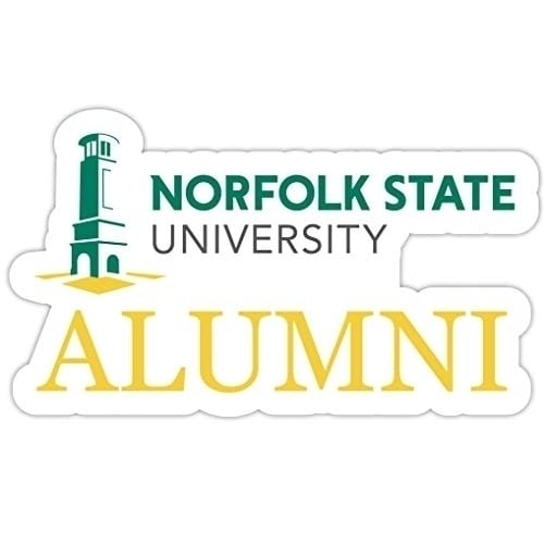 Norfolk State University 4-Inch Alumni 4-Pack NCAA Vinyl Sticker - Durable School Spirit Decal Image 1