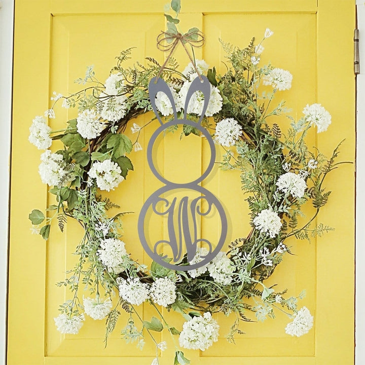 Peter Cottontail Monogram - Door Wreaths for Front Door Outside Image 2