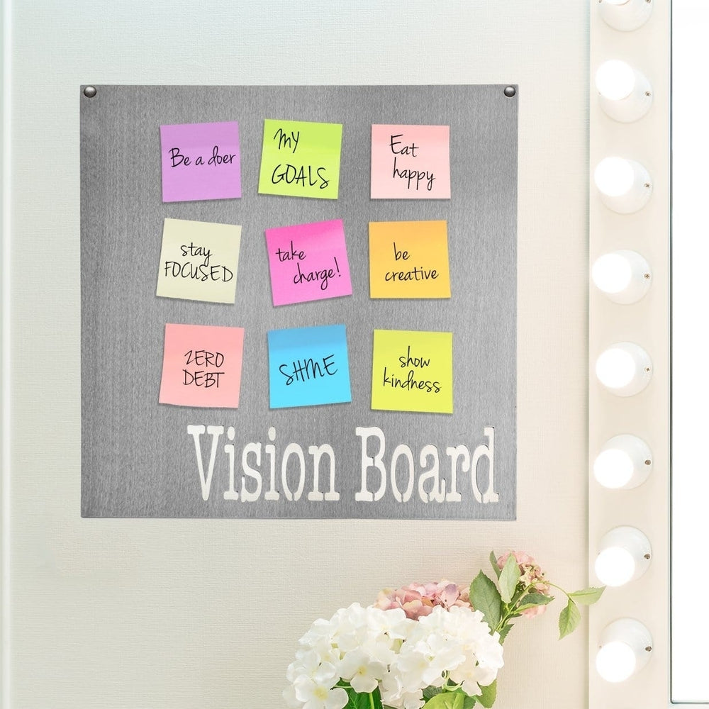 Type Style Vision Board - Custom Decorative Magnetic Board for Wall Image 2