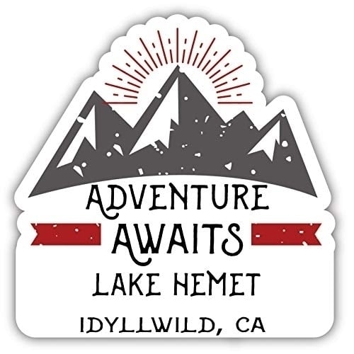 Lake Hemet Idyllwild California Souvenir Decorative Stickers (Choose theme and size) Image 1