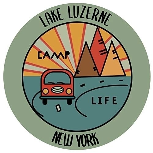 Lake Luzerne York Souvenir Decorative Stickers (Choose theme and size) Image 1