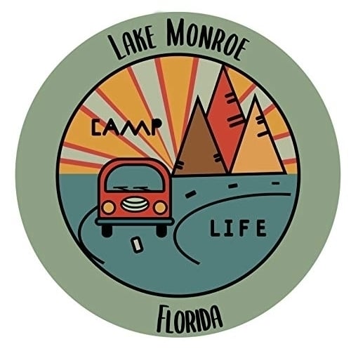 Lake Monroe Florida Souvenir Decorative Stickers (Choose theme and size) Image 1