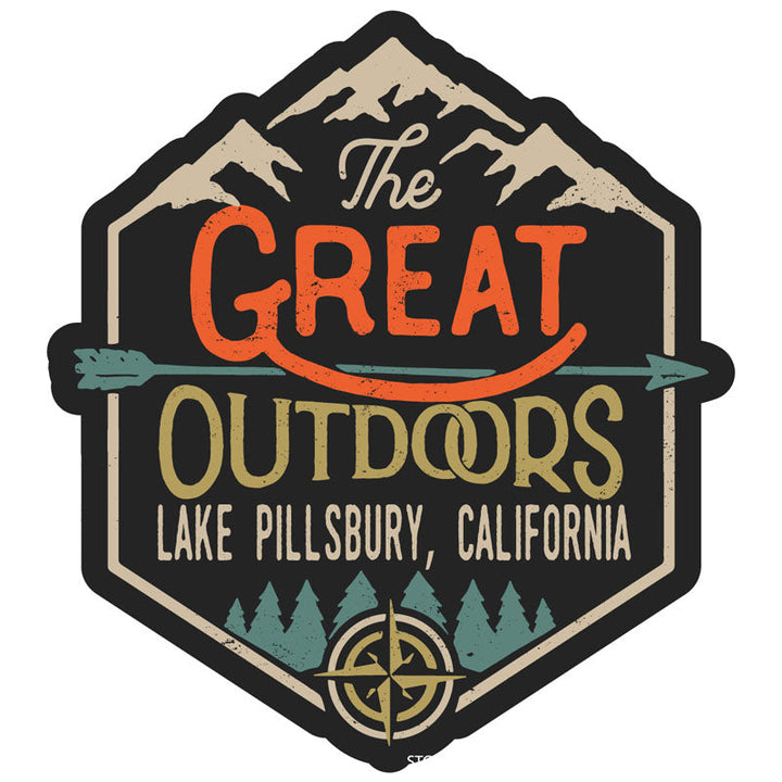 Lake Pillsbury California Souvenir Decorative Stickers (Choose theme and size) Image 3