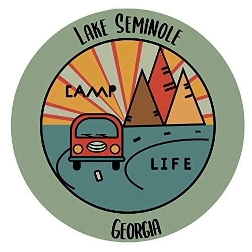 Lake Seminole Georgia Souvenir Decorative Stickers (Choose theme and size) Image 1