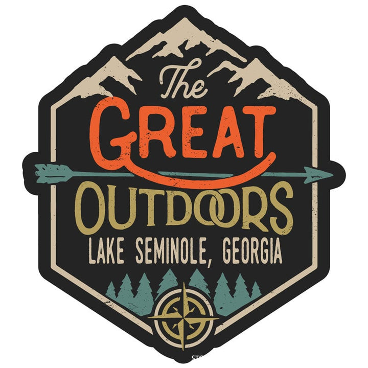 Lake Seminole Georgia Souvenir Decorative Stickers (Choose theme and size) Image 1