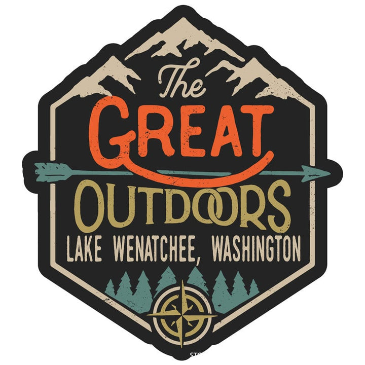 Lake Wenatchee Washington Souvenir Decorative Stickers (Choose theme and size) Image 1