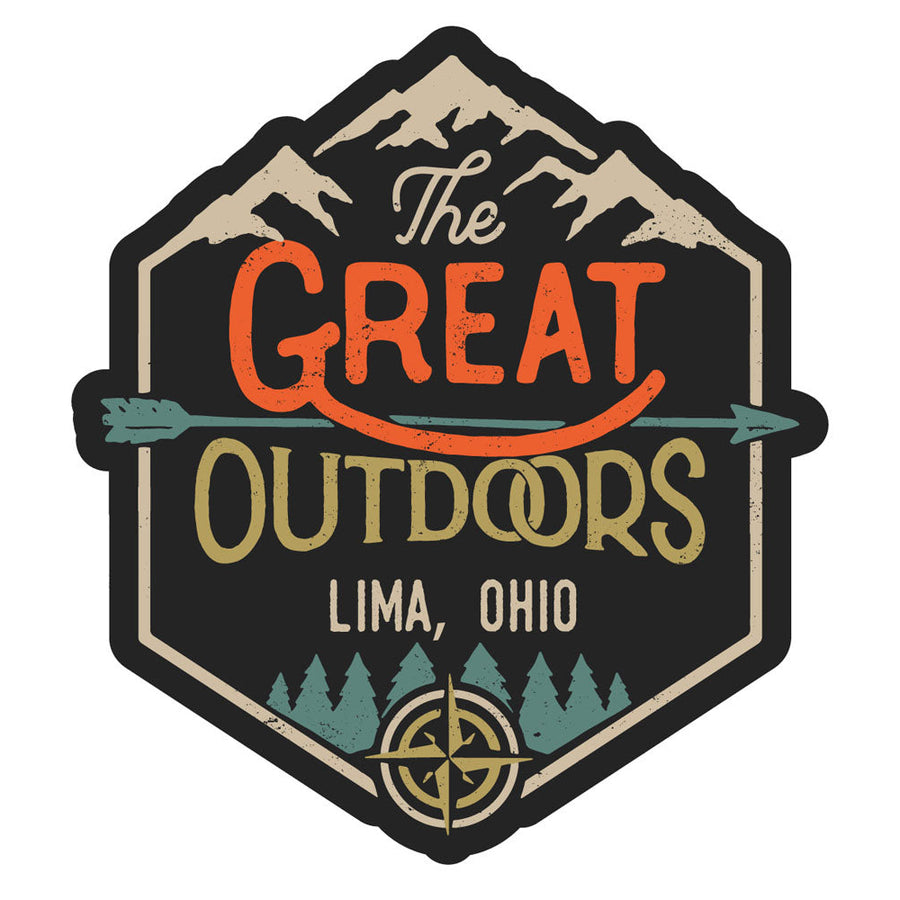 Lima Ohio Souvenir Decorative Stickers (Choose theme and size) Image 1