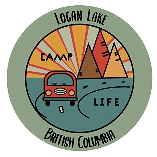 Logan Lake British Columbia Souvenir Decorative Stickers (Choose theme and size) Image 1