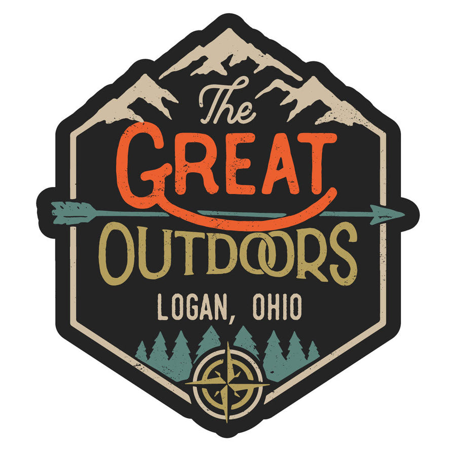 Logan Ohio Souvenir Decorative Stickers (Choose theme and size) Image 1