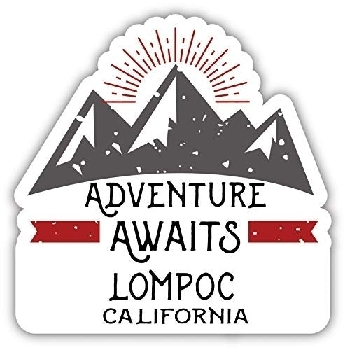 Lompoc California Souvenir Decorative Stickers (Choose theme and size) Image 1