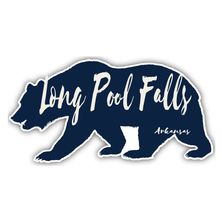 Long Pool Falls Arkansas Souvenir Decorative Stickers (Choose theme and size) Image 1