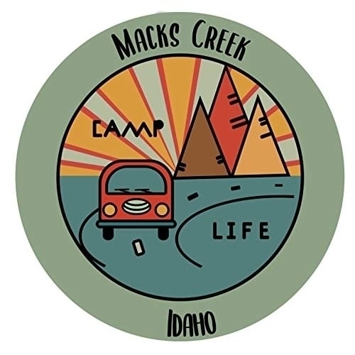 Macks Creek Idaho Souvenir Decorative Stickers (Choose theme and size) Image 1