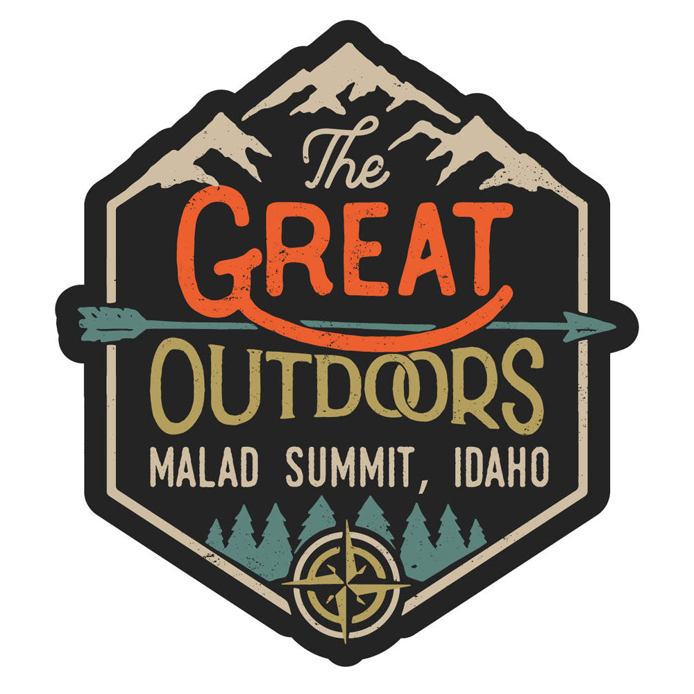 Malad Summit Idaho Souvenir Decorative Stickers (Choose theme and size) Image 1