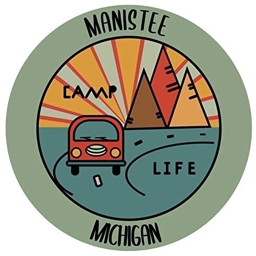 Manistee Michigan Souvenir Decorative Stickers (Choose theme and size) Image 2