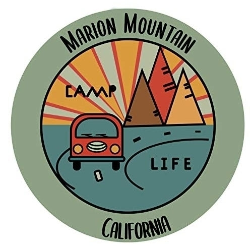 Marion Mountain California Souvenir Decorative Stickers (Choose theme and size) Image 1