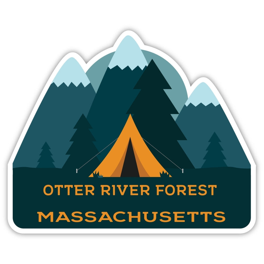 Otter River Forest Massachusetts Souvenir Decorative Stickers (Choose theme and size) Image 1