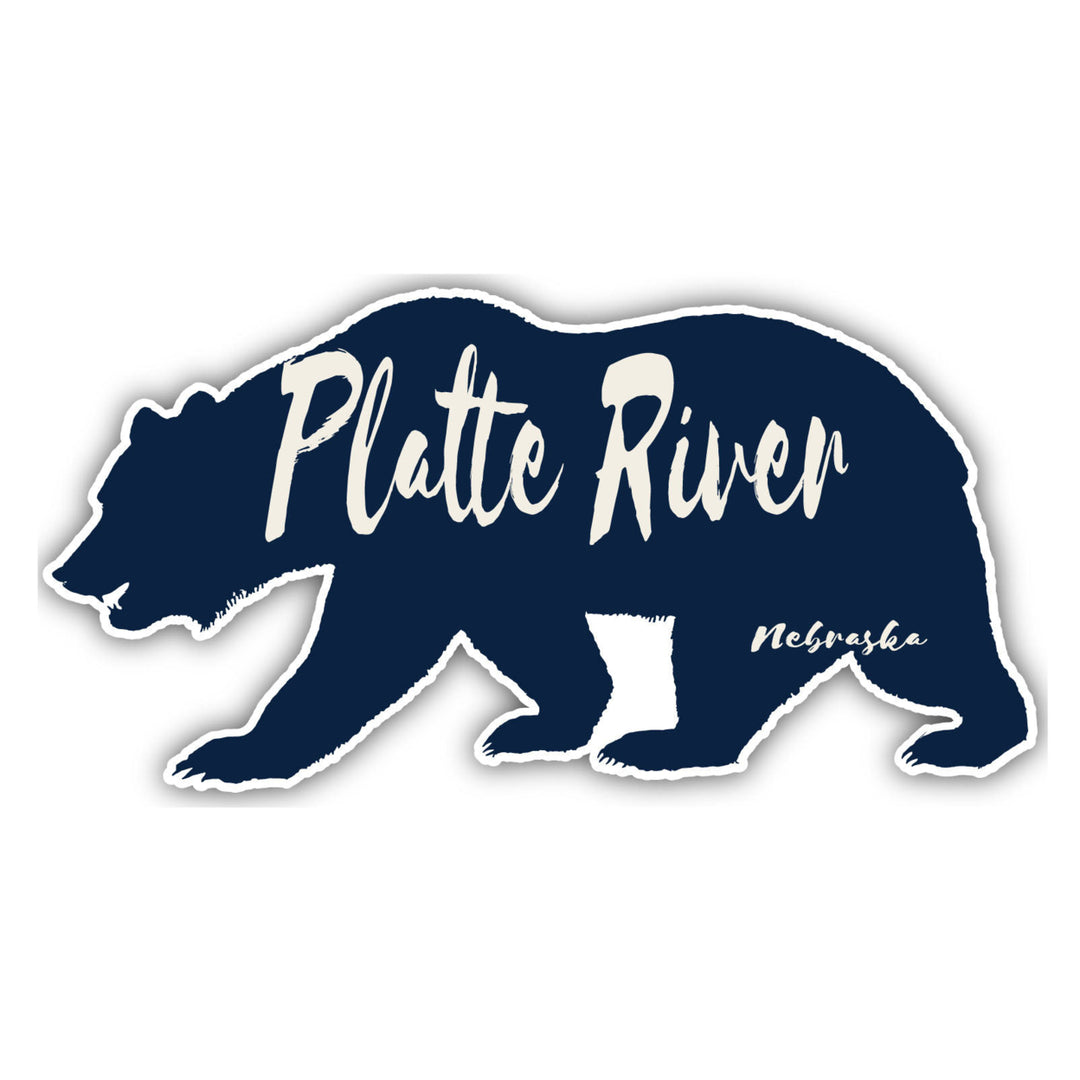 Platte River Nebraska Souvenir Decorative Stickers (Choose theme and size) Image 2