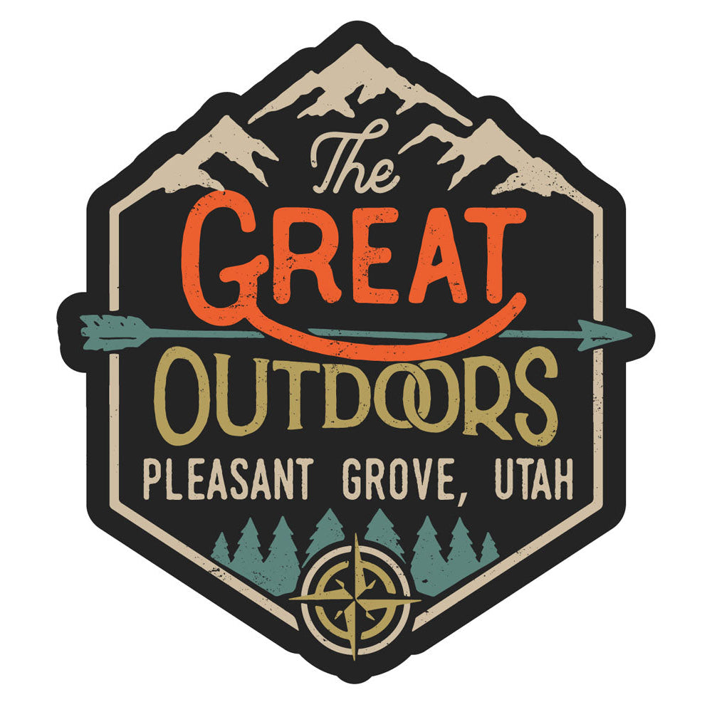 Pleasant Grove Utah Souvenir Decorative Stickers (Choose theme and size) Image 1