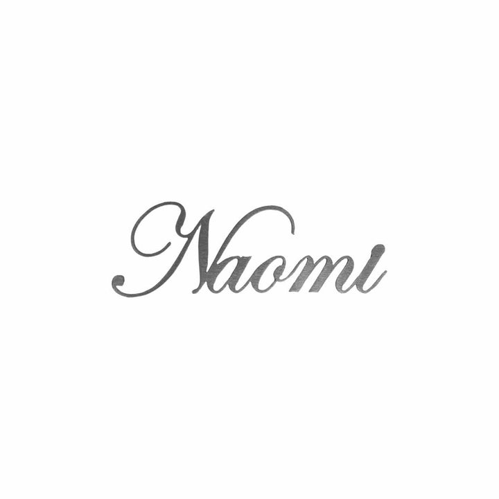 3" Fancy Script Words - Custom Family Metal Name Sign for Home Image 5