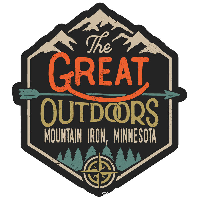 Mountain Iron Minnesota Souvenir Decorative Stickers (Choose theme and size) Image 1