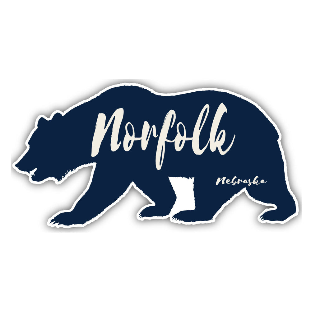 Norfolk Nebraska Souvenir Decorative Stickers (Choose theme and size) Image 2