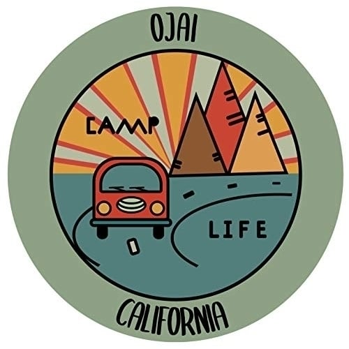 Ojai California Souvenir Decorative Stickers (Choose theme and size) Image 2